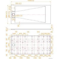 Душевой поддон RGW TUS-W 80x170 - Превью изображения №7 — Интернет-магазин ПроЗаказ