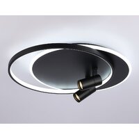 Припотолочная люстра Ambrella light FL51393/1+2 BK - Превью изображения №3 — Интернет-магазин ПроЗаказ