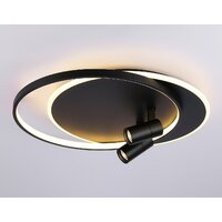 Припотолочная люстра Ambrella light FL51393/1+2 BK - Превью изображения №2 — Интернет-магазин ПроЗаказ