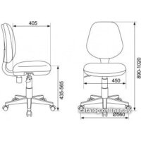 Компьютерное кресло Бюрократ CH-W213/TW-96-1 (оранжевый) - Превью изображения №6 — Интернет-магазин ПроЗаказ