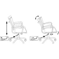 Офисное кресло Бюрократ CH-993-Low/Blue (синий) - Превью изображения №6 — Интернет-магазин ПроЗаказ