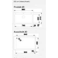 Кухонная мойка Blanco Naya XL 9 521819 (трюфель) - Превью изображения №3 — Интернет-магазин ПроЗаказ