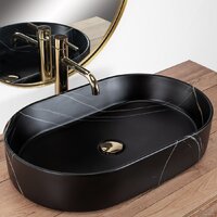 Умывальник Rea Nadia 60 Black Stone Matt REA-U8565 - Превью изображения №2 — Интернет-магазин ПроЗаказ
