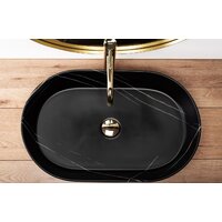 Умывальник Rea Nadia 60 Black Stone Matt REA-U8565 - Превью изображения №4 — Интернет-магазин ПроЗаказ