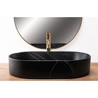 Умывальник Rea Nadia 60 Black Stone Matt REA-U8565 - Превью изображения №3 — Интернет-магазин ПроЗаказ
