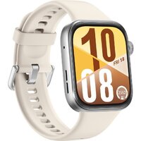 Умные часы Huawei Watch FIT 4 (серебристый, с бежевым силиконовым ремешком, международная версия) - Превью изображения №5 — Интернет-магазин ПроЗаказ