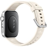 Умные часы Huawei Watch FIT 4 (серебристый, с бежевым силиконовым ремешком, международная версия) - Превью изображения №2 — Интернет-магазин ПроЗаказ