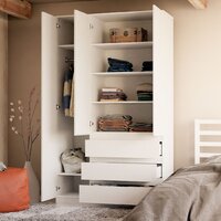 Шкаф распашной Диприз Марм Д.70040.1 (белый) - Превью изображения №2 — Интернет-магазин ПроЗаказ