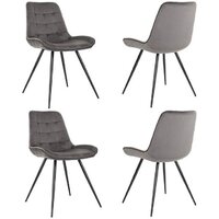 Бюрократ CH-K2 4 шт (серый Holland 18/черный)