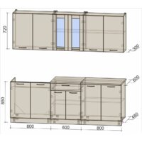 Интерлиния Мила 22 (антрацит/серебро)