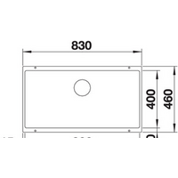 Кухонная мойка Blanco Subline 800-U (темная скала) 523142 - Превью изображения №2 — Интернет-магазин ПроЗаказ