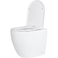 Унитаз подвесной Roxen Antares в комплекте с инсталляцией StounFix Dual Fresh 6 в 1 533395 (кнопка: белый глянец) - Превью изображения №6 — Интернет-магазин ПроЗаказ