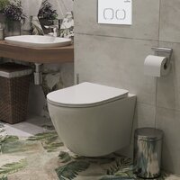 Унитаз подвесной Roxen Antares в комплекте с инсталляцией StounFix Dual Fresh 6 в 1 533395 (кнопка: белый глянец) - Превью изображения №11 — Интернет-магазин ПроЗаказ