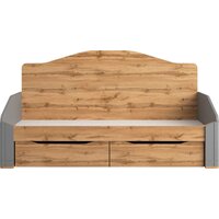 Кровать-тахта Involux Sale + Матрас Lagoma Ilta 90x200x18 км0144 (серый шифер/дуб натюрель) - Превью изображения №2 — Интернет-магазин ПроЗаказ