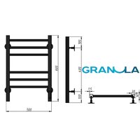 Полотенцесушитель Granula Квадро Сплит 50х60 (терморегулятор с таймером белый) - Превью изображения №6 — Интернет-магазин ПроЗаказ