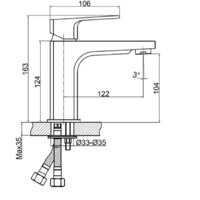 Смеситель Cersanit Wisla 63055 - Превью изображения №2 — Интернет-магазин ПроЗаказ