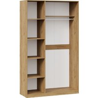 Шкаф распашной Трия Хилтон комбинированный (дуб крафт золотой/белый матовый) - Превью изображения №2 — Интернет-магазин ПроЗаказ