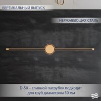 Трап/канал Lauter 210103G 1500x15 (золото) - Превью изображения №2 — Интернет-магазин ПроЗаказ