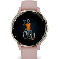 Умные часы Garmin Venu 3S (розовый, с силиконовым ремешком) - Превью изображения №4 — Интернет-магазин ПроЗаказ