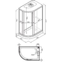 Душевая кабина Triton Коралл-Лайт 120x80 А (правосторонняя) - Превью изображения №8 — Интернет-магазин ПроЗаказ