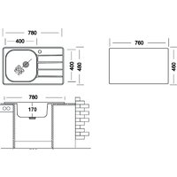 Кухонная мойка Ukinox Гранд GRM780.480-GT6K 2L - Превью изображения №7 — Интернет-магазин ПроЗаказ