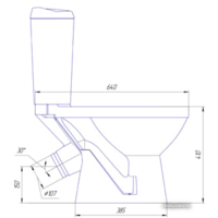Унитаз напольный Rosa Комфорт (белый) - Превью изображения №3 — Интернет-магазин ПроЗаказ