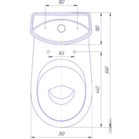 Унитаз напольный Rosa Комфорт (белый) - Превью изображения №5 — Интернет-магазин ПроЗаказ