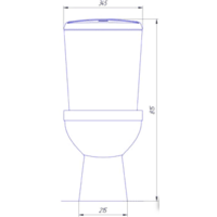 Унитаз напольный Rosa Комфорт (белый) - Превью изображения №4 — Интернет-магазин ПроЗаказ