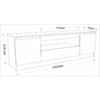 Стенка Евва Турин №3 (ясень снежный) - Превью изображения №10 — Интернет-магазин ПроЗаказ