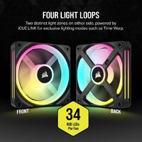 Вентилятор для корпуса Corsair iCUE LINK QX120 RGB CO-9051001-WW - Превью изображения №4 — Интернет-магазин ПроЗаказ