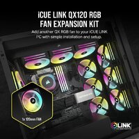 Вентилятор для корпуса Corsair iCUE LINK QX120 RGB CO-9051001-WW - Превью изображения №2 — Интернет-магазин ПроЗаказ