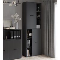 Шкаф распашной Интерлиния Skill-22 (2) (антрацит/антрацит) - Превью изображения №6 — Интернет-магазин ПроЗаказ