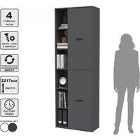 Шкаф распашной Интерлиния Skill-22 (2) (антрацит/антрацит) - Превью изображения №9 — Интернет-магазин ПроЗаказ