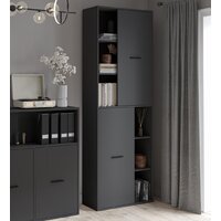 Шкаф распашной Интерлиния Skill-22 (2) (антрацит/антрацит) - Превью изображения №7 — Интернет-магазин ПроЗаказ