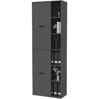 Шкаф распашной Интерлиния Skill-22 (2) (антрацит/антрацит) - Превью изображения №3 — Интернет-магазин ПроЗаказ