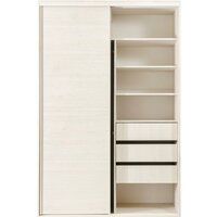 Шкаф-купе Рэйгрупп Bromo BBB 03 РГ-10.03 B 160 BBB 160x220.5 (дуб бордо лайт/белый) - Превью изображения №4 — Интернет-магазин ПроЗаказ