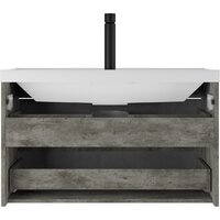  Домино Тумба под умывальник Bazis 90 Loft В2 (бетон) - Превью изображения №4 — Интернет-магазин ПроЗаказ