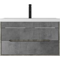  Домино Тумба под умывальник Bazis 90 Loft В2 (бетон) - Превью изображения №2 — Интернет-магазин ПроЗаказ