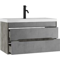  Домино Тумба под умывальник Bazis 90 Loft В2 (бетон) - Превью изображения №3 — Интернет-магазин ПроЗаказ