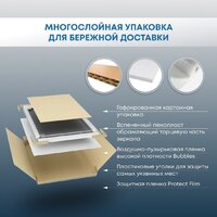  Roxen Зеркало Pure 510175-80AF 80x70 - Превью изображения №7 — Интернет-магазин ПроЗаказ