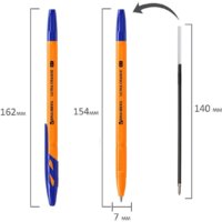 Набор шариковых ручек BRAUBERG Ultra orange 143571 (10 шт.) - Превью изображения №7 — Интернет-магазин ПроЗаказ