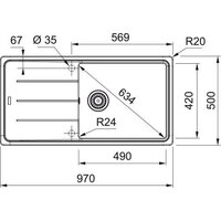 Кухонная мойка Franke Basis BFG 611-97 114.0716.318 (серый сланец) - Превью изображения №3 — Интернет-магазин ПроЗаказ