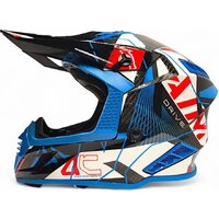 Мотошлем AIM RH855 Carbon Razor RH855R-DBR-S (S, синий/красный) - Превью изображения №3 — Интернет-магазин ПроЗаказ