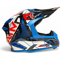 Мотошлем AIM RH855 Carbon Razor RH855R-DBR-S (S, синий/красный) - Превью изображения №5 — Интернет-магазин ПроЗаказ