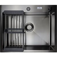 Кухонная мойка MARRBAXX B6050-R (черный/графит) - Превью изображения №2 — Интернет-магазин ПроЗаказ