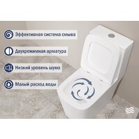 Унитаз напольный Lauter W09 S-TRAP с жестким сиденьем и микролифтом 21900004 (вертикальный выпуск) - Превью изображения №5 — Интернет-магазин ПроЗаказ