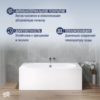 Ванна Lauter Ava 160х75 21208060 - Превью изображения №4 — Интернет-магазин ПроЗаказ