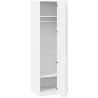 Шкаф распашной Трия Порто СМ-393.07.006 с 1 глухой дверью (белый жемчуг/белый софт) - Превью изображения №2 — Интернет-магазин ПроЗаказ