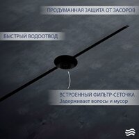Трап/канал Lauter 210102MB 1500x15 (черный матовый) - Превью изображения №3 — Интернет-магазин ПроЗаказ