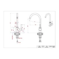 Смеситель GranFest Мрамор 3650 (песочный) - Превью изображения №2 — Интернет-магазин ПроЗаказ